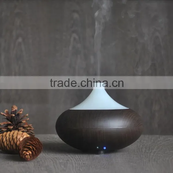 Ultrasonic Aroma Essential Oil Diffuser Dark Wood Grain photo-5