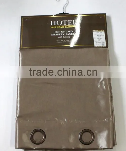 SET OF TWO DRAPERY PANEL WITH LINING