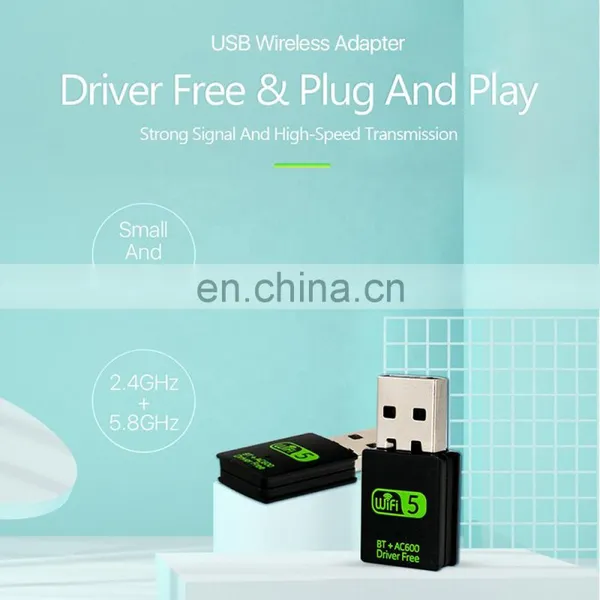 ALLINGE XYY374 Mini WIFI USB Adapter WD-4510AC USB WiFi Dongle 600Mbps Wireless Usb photo-2