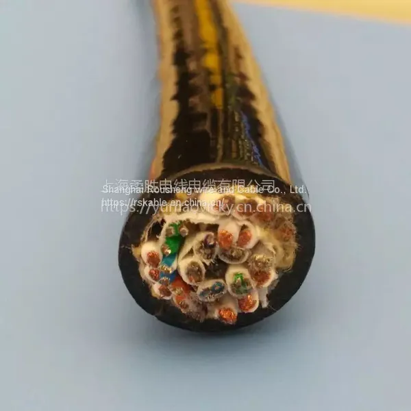 Twisted-pair Shielded Signal Cable Plus Power Cord Polyurethane PUR Multi-core Combination Underwater Cable Corrosion Resistant Marine Cable photo-3