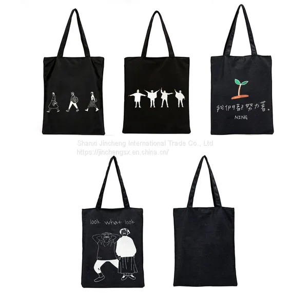 Custom Logo Size Printed Large Capacity Blank Big Canvas Tote Bag for Shopping photo-3