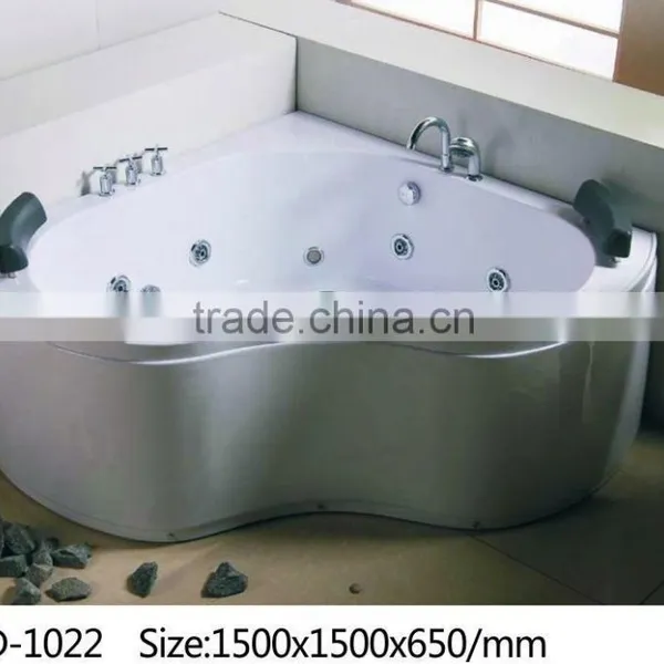 Factory Supplier Freestanding ABS Combo Whirlpool Massage Bathtub
