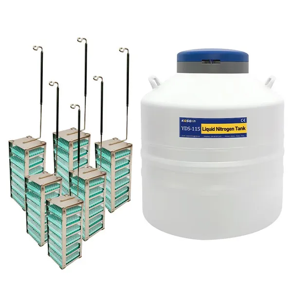 Netherlands Liquid Nitrogen Cell Culture Storage KGSQ Cryogenic Liquid Nitrogen Container photo-5