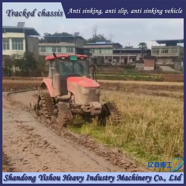 Wheel Tractor Modified With Triangular Track Wheels for Anti-skid and Anti Sinking photo-2