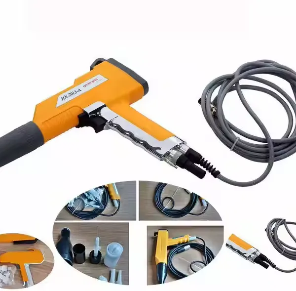 HXC-AUT-Q1 Handheld Professional Metal Spraying Equipment Electrostatic Adsorption Powder Coating Spray Gun photo-3