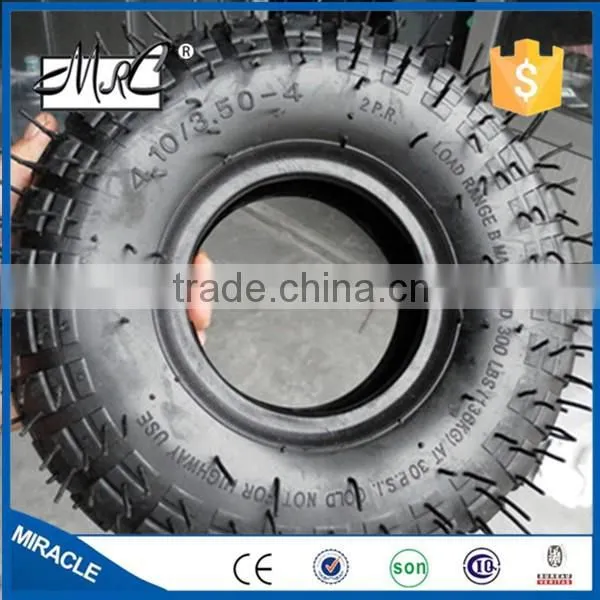 High Quality Pneumatic Wagon Tire Small Rubber Wheelbarrow Wheel Tyre 10'' 3.00-4 photo-6