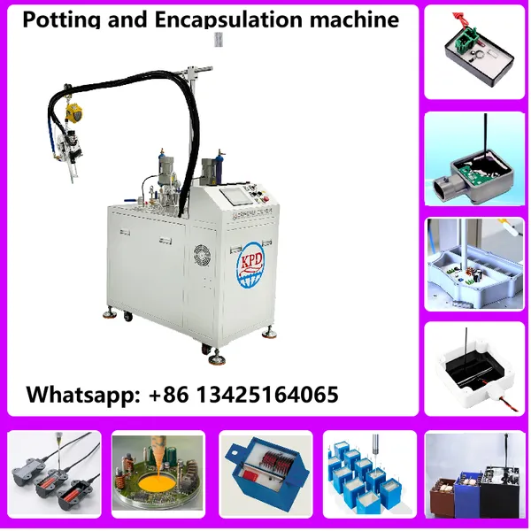 2 part epoxy potting machine for Solar Power Inverters epoxy filling process