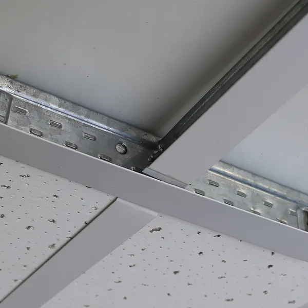 Galvanized Steel Profiles White Flat Ceiling Tee Bar Grid for Mineral Fiber Ceiling Tile photo-4