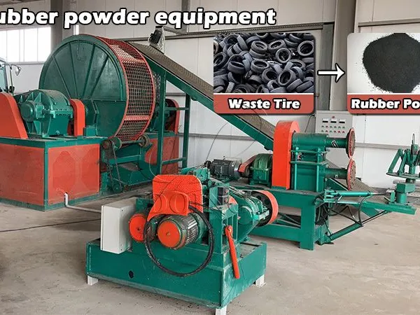 Automatic Tire Grinding Equipment With PLC System Rubber Powder Equipment photo-3