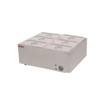 Heavy Duty Electric Bain Marie With Drain Tap CE Certified Commercial Kitchen Equipment
