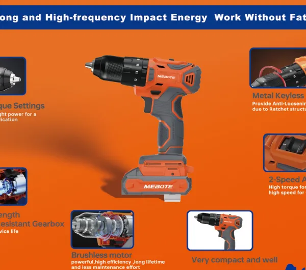 Powerful MECTE M-DD4-10 Electric Drill - 450W, Compact 10mm Drilling Machine photo-3