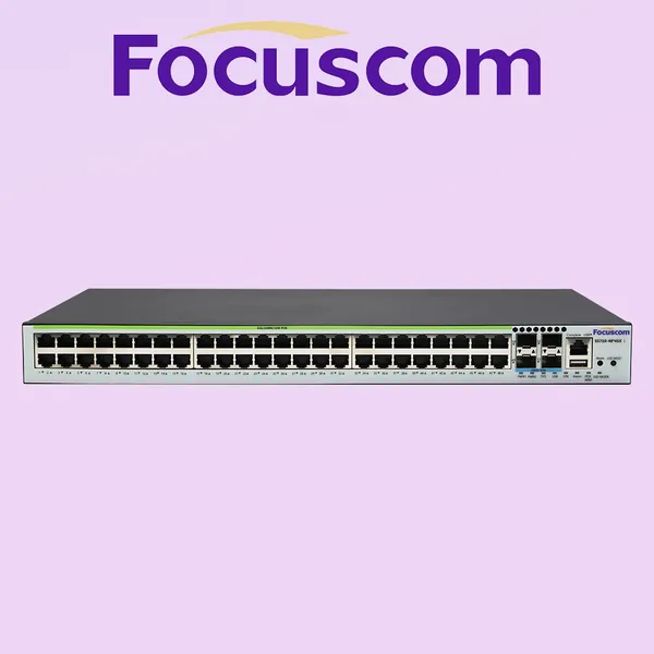 Управляемый гигабитный Ethernet - коммутатор L3, 48 портов 10/100/1000Base - T с 4 x 10G SFP+ для магистральных связей, высокопроизводительный сетевой коммутатор Focuscom S5710 - 48T4SX