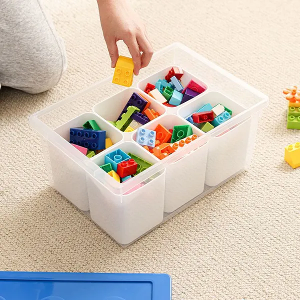 Plastic Storage Box With Removable Tray Craft Organizers and Storage Clear Storage Container for Organizing Bead, Tool, Sewing, Playdoh photo-4