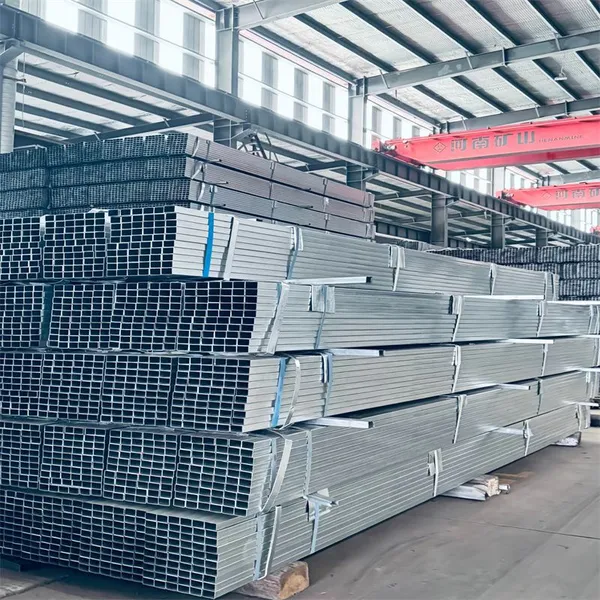 15mm 20mm 40mm 50mm 80mm 100mm Hot Dipped Galvanized Steel Square Pipe / Rectangular Steel Tube / Steel Hollow Section Pipe photo-3