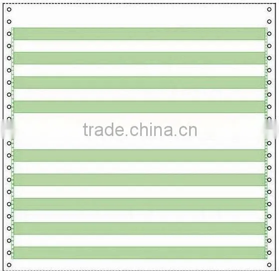 Green Bar or Blue Bar Format Continuous Form Paper photo-2