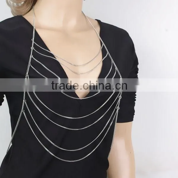2015 New Products Multi-layer Chain Tassel Body Chain photo-2