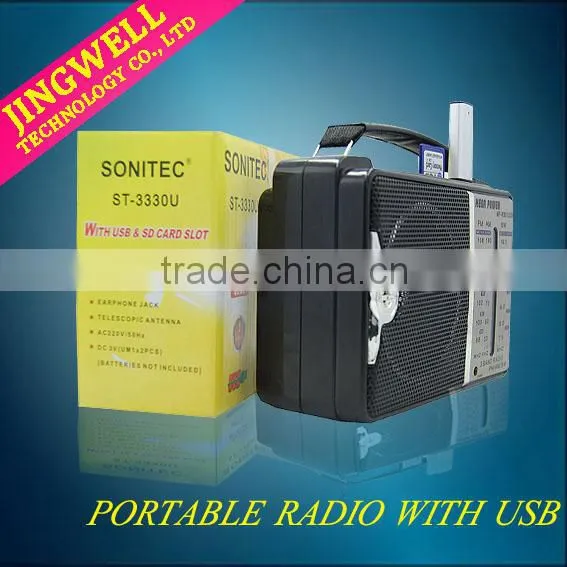 Small Size Portable Radio With USB SD Slot