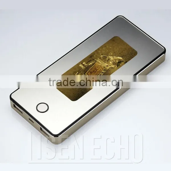 Best Gift High Capacity 8000mah Best Material Power Station Aviation Aluminum Customized HD Advertising Power Bank
