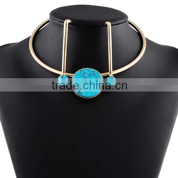 Fashion Jewelry Vintage Resin National Style Simple Women Necklace Set photo-4