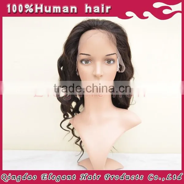 2015 Qingdao Elegant Virgin Hair Brazilian Hair Full Lace Wig for Black Women photo-4