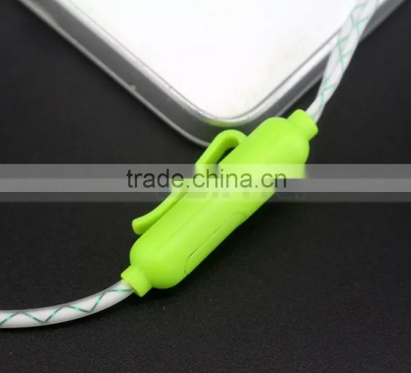 Metal Head Cheap Colorful Earphones Headset LED Flash Night Light Noctilucent Earphone With Clip Mic For Smart Phone photo-4