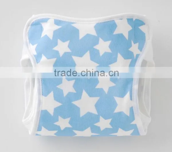 Made in Japan Products High Quality New Design Baby Diaper Cute Polka Dot and Star Pattern Cloth Diaper Cover for Boys photo-4