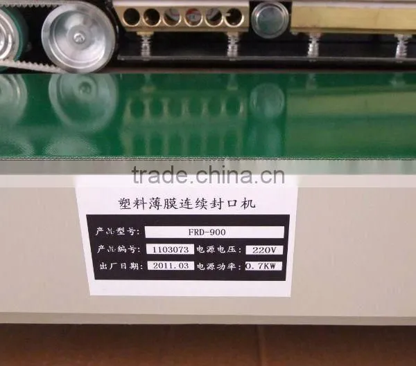 Continuous Band Sealer FR-900I Pvc Heat Sealer Plastic Bag Machine Sealing Bag Machine photo-5