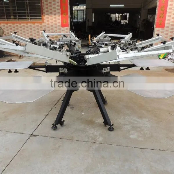 DIY New Double-side Clamp 6 Color 6 Station Manual T-shirt Screen Printing Machine With Micro Adjustment photo-4