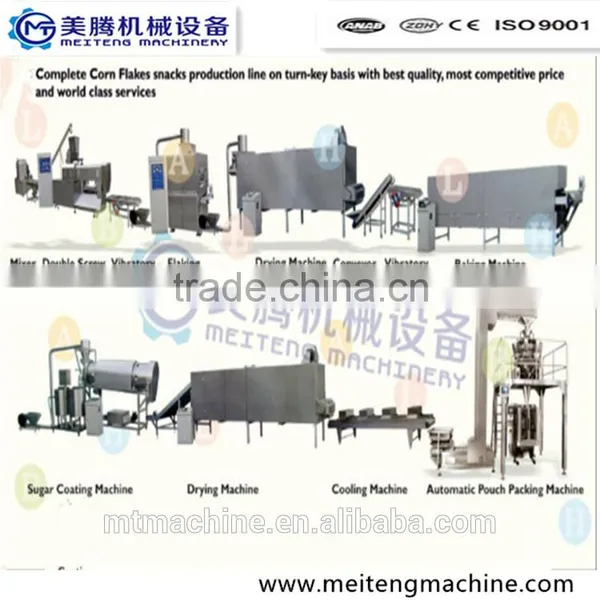 Automatic Corn Flakes/Breakfast Cereals Machine/Extruder/Processing Lines photo-3