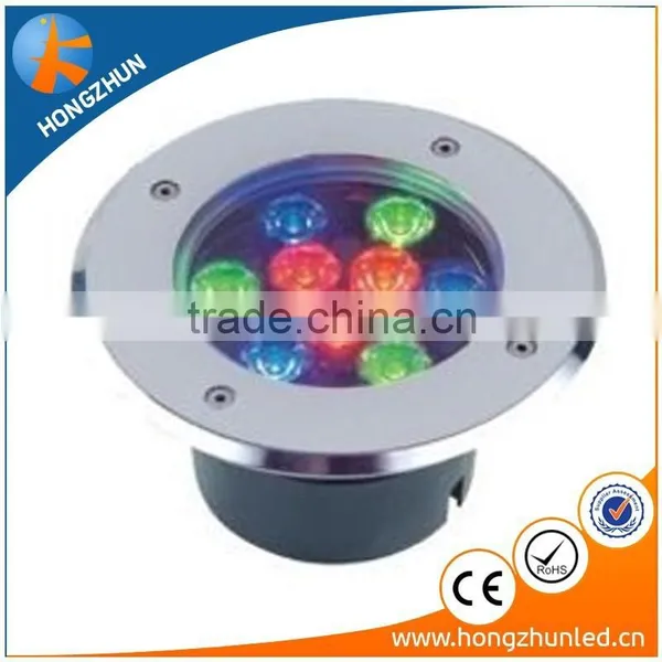 IP66 Low Voltage 12V/24v 9w RGB Inground Led Lights