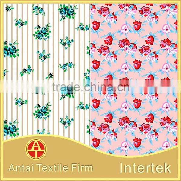 Flower Designs Painting Fabric /Antai Textile Professional Nylon Lycra Spandex Print Fabric With Flower photo-4