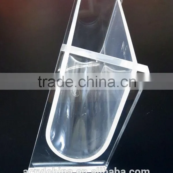 Vintage Mid-Century Modern Lillieo Acrylic Lucite Vanity Angled Tissue Box Cover photo-2