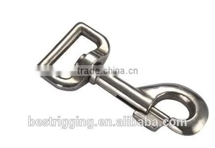 Rigging Nickel Plated Galvanized Bolt Snaps Round Eye,Solid Brass Fixed Eye Bolt Snap Hooks For Handbag for Carabiner photo-2