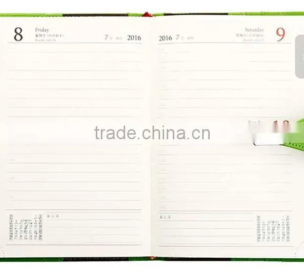 Top Grade Unique Design Leather 2 Year Planner 2016/2017 With Card Slots photo-3