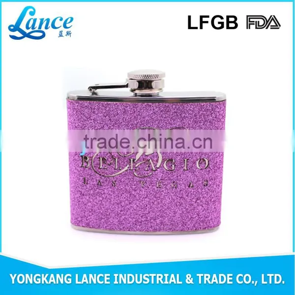 Beautiful Color Hip Flask White Wine in Red Bottle With Patch Logo photo-6