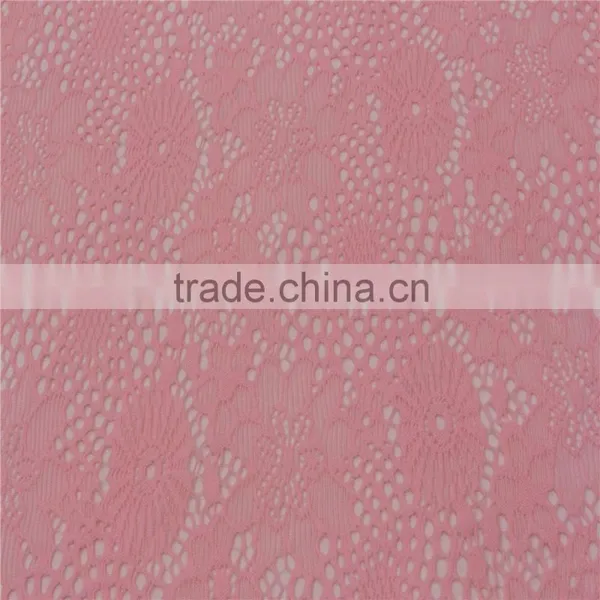 China Textile Manufactures Supply Fashional Jacquard Nylon Stretch Lace Fabric photo-4