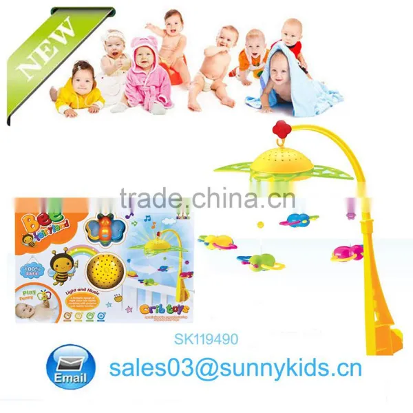 Plastic Baby Musical Hanging Toys Bed Rattle for Infant photo-3