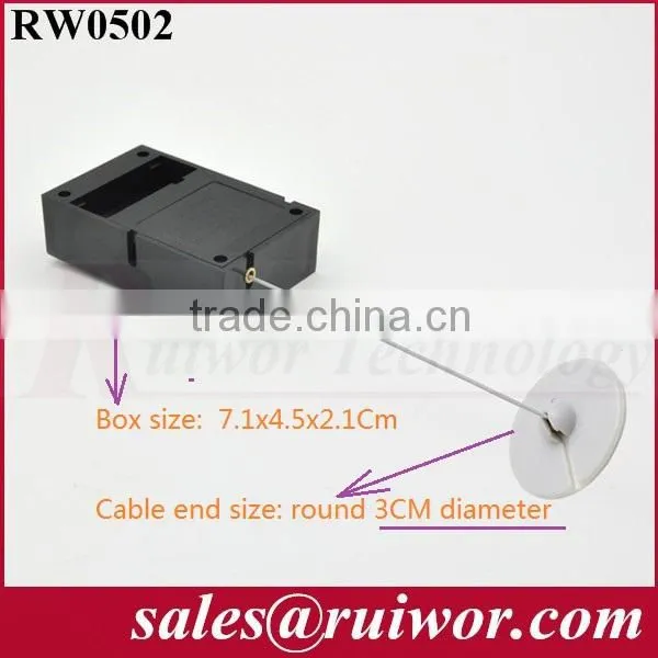 RuiWor RW0502 Прямоугольный расширяемый антикражевой выдвижной ящик с концевыми деталями из пластика ABS для систем безопасности, устанавливаемый с помощью 3M-ленты / винтов