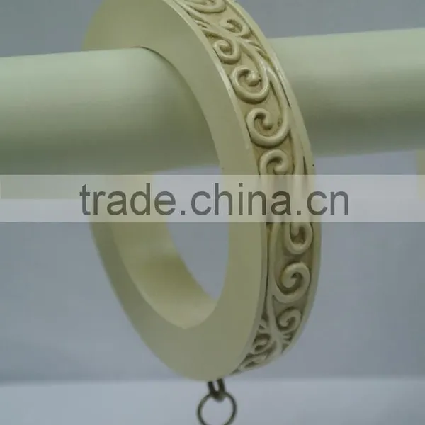 Decorative Design Drapery Rings With Clips, High Quality 1-1/4" & 1-1/2" Curtain Rod Rings photo-5
