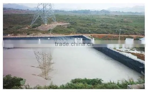 Geomembrane/HDPE Smooth Geomembrane Waterproof Membrane From 0.2mm To 3.0mm for Aquaculture/petrochemical Industry/mining photo-6