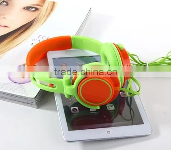Colorful Promotion Headphone / Headsets for Iphone/mp3/ipad photo-3