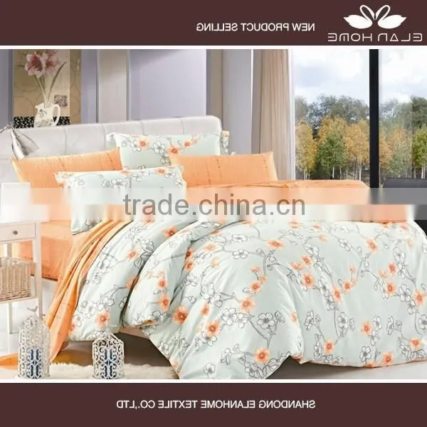 100% Cotton 128*68 40s*40s Pigment Printting Beautiful Quilt Cover Set With Zipper photo-3