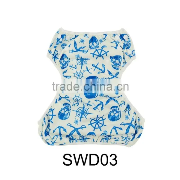 2016 Alva Newest Fashionable Position Prinrted Swimming Diapers Reusable Cloth Baby Swim Diapers photo-3