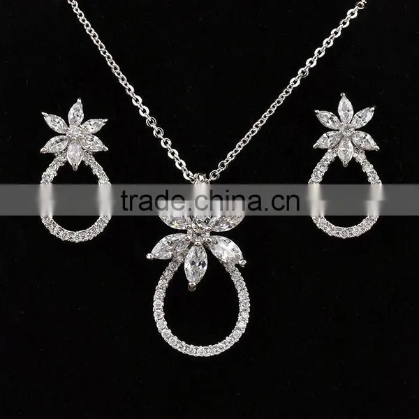 Wholesale Silver Cubic Zirconia Jewelry Set photo-5