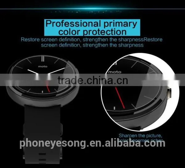 Super Clear Anti-fingerprint Protective Film for Moto 360 photo-2