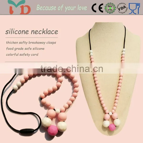 Teething Necklace Chic BPA Free Necklaces Jewelry,fashion Necklaces Jewelry 2015,silicone Fashionable Jewelry photo-4