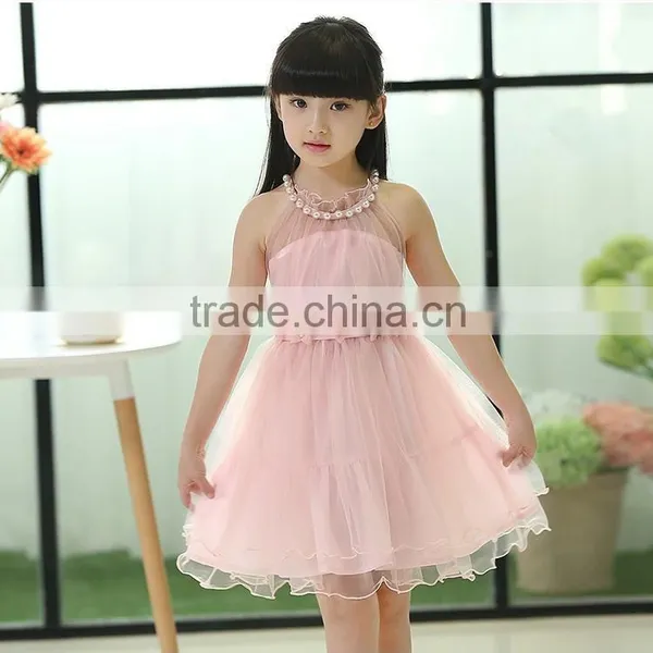 Latest Fashion Child Pink Princess Dress for Sale