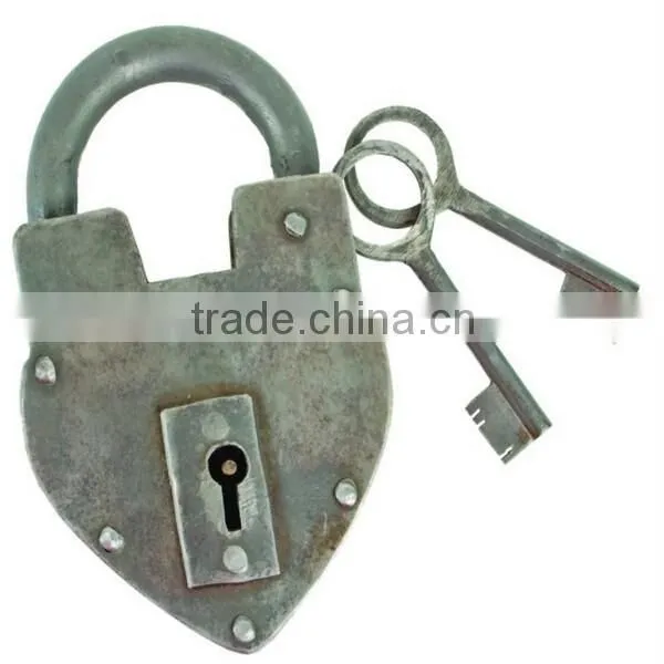 Antique Reproduction Heart Padlock