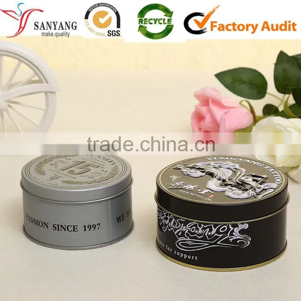 Custom Made Metal Tin Box Embossing Food Packaging Box Round Mooncake Box photo-2