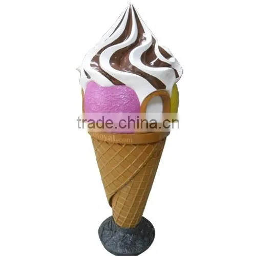 Ice Cream Shop Decoration/ Fibreglass Ice Cream Trash Can Decoration Advertising/Ice Cream Shop Decoration photo-2